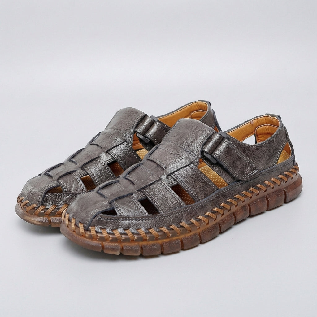 Men's Woven Closed Toe Sandals