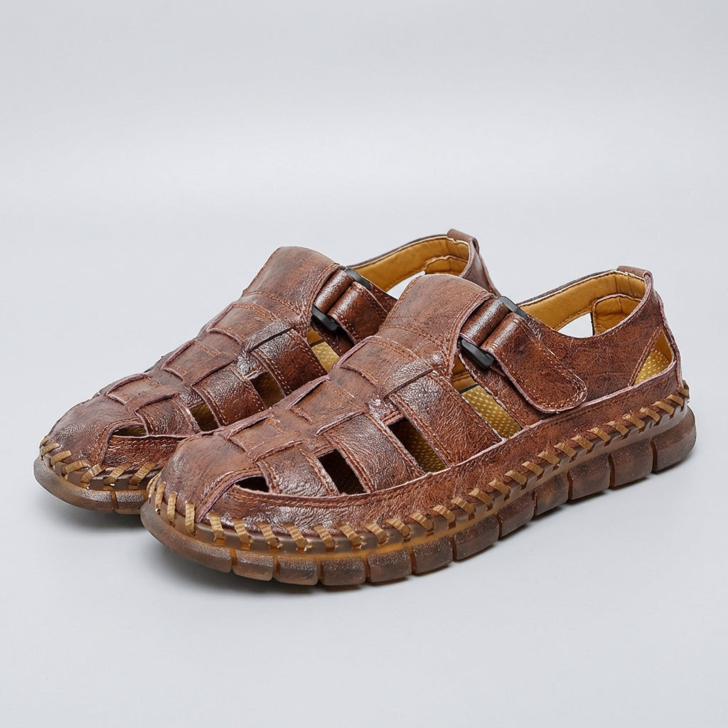 Men's Woven Closed Toe Sandals