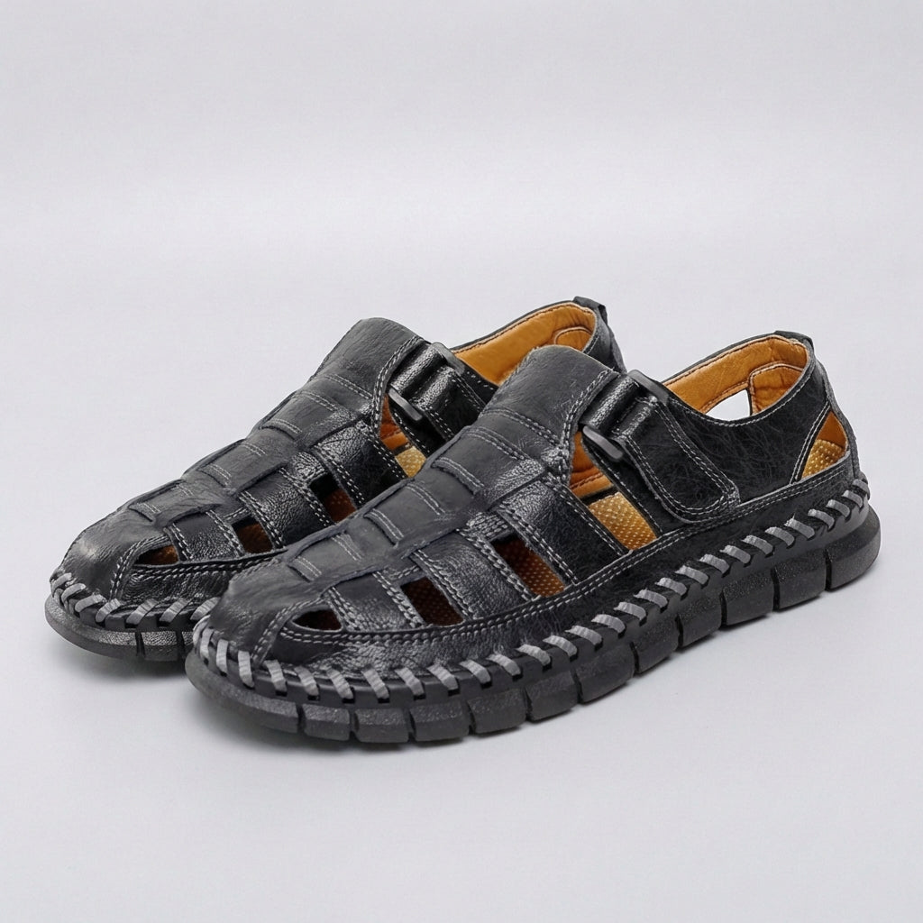 Men's Woven Closed Toe Sandals