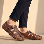 Men's Woven Closed Toe Sandals