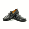 Men's Woven Loafers with Rounded Toe