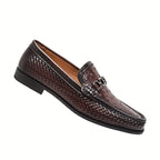Men's Woven Loafers with Strap