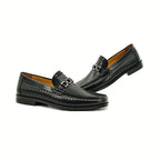 Men's Woven Loafers with Strap