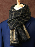Men's Woven Printed Winter Scarf