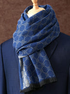 Men's Woven Printed Winter Scarf