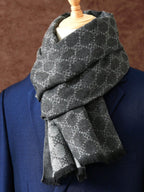 Men's Woven Printed Winter Scarf