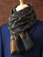 Men's Woven Printed Winter Scarf