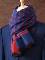 Men's Woven Printed Winter Scarf