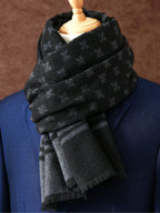 Men's Woven Printed Winter Scarf