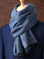 Men's Woven Printed Winter Scarf