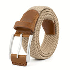 Men's Woven Stretch Casual Belt