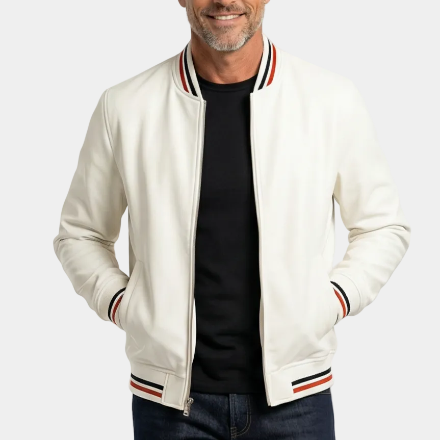 Men's Zip-Up Bomber Jacket