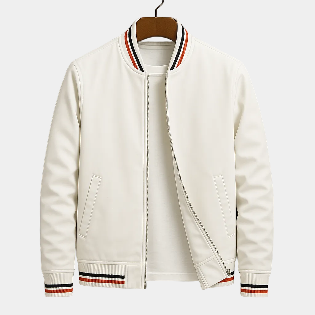 Men's Zip-Up Bomber Jacket