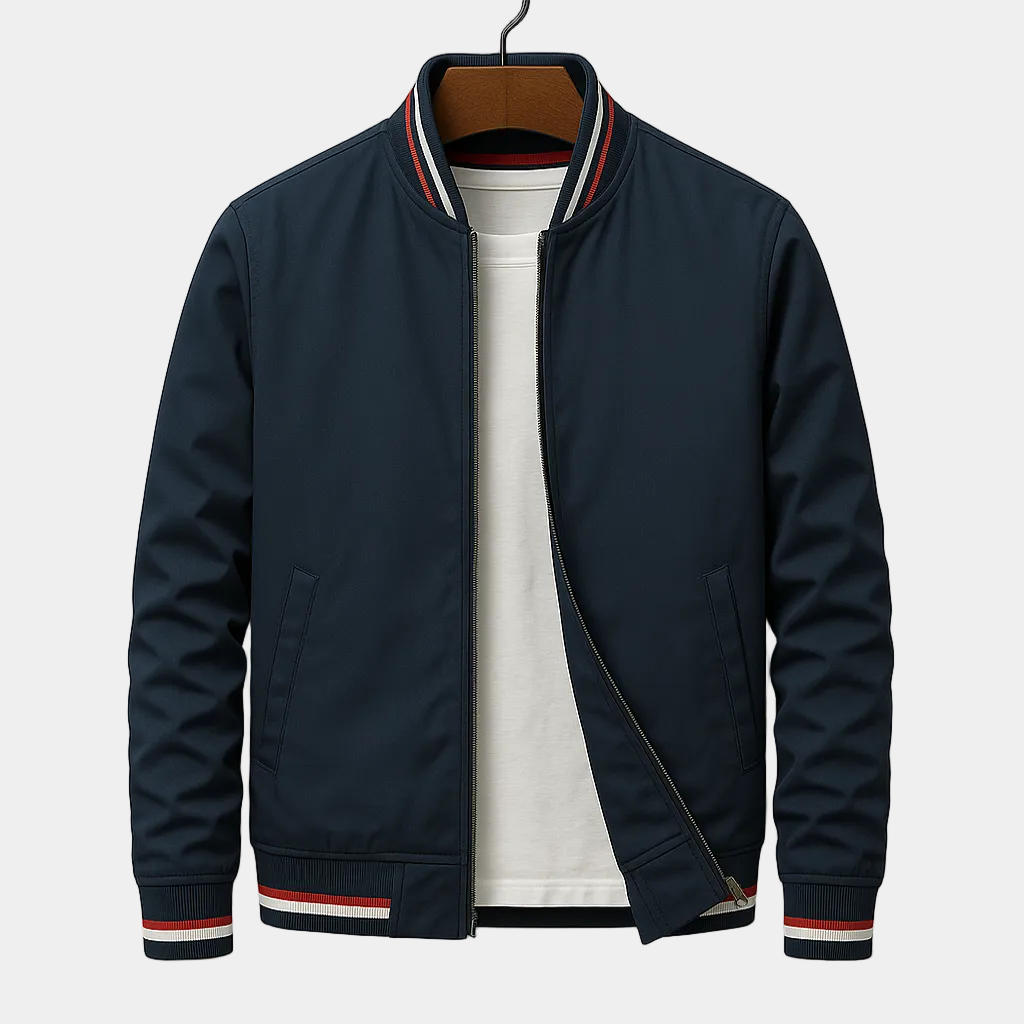 Men's Zip-Up Bomber Jacket