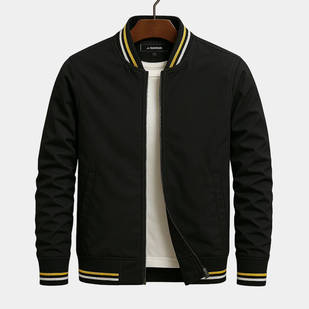Men's Zip-Up Bomber Jacket