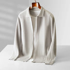 Men's Zip-Up Collared Cardigan