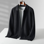 Men's Zip-Up Collared Cardigan