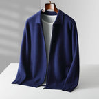 Men's Zip-Up Collared Cardigan