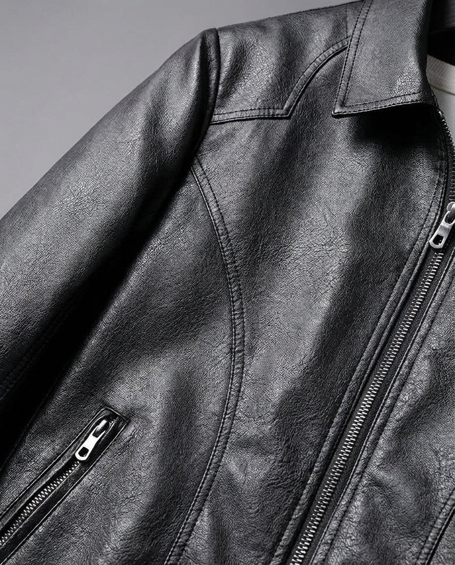 Men's Zip-Up Collared Jacket
