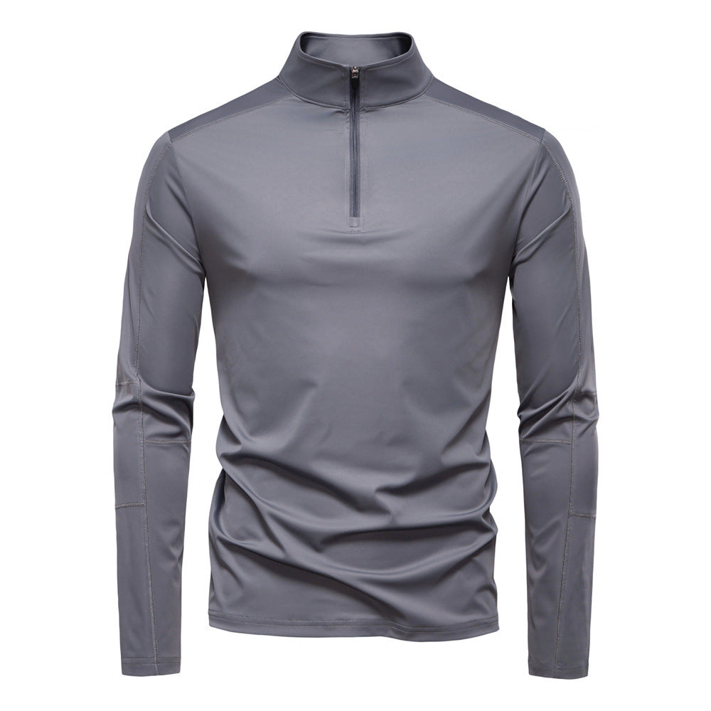 Men's Zip-Up Funnel Neck Sweater
