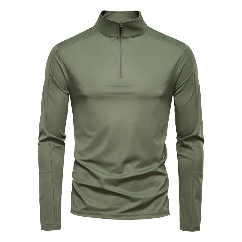 Men's Zip-Up Funnel Neck Sweater