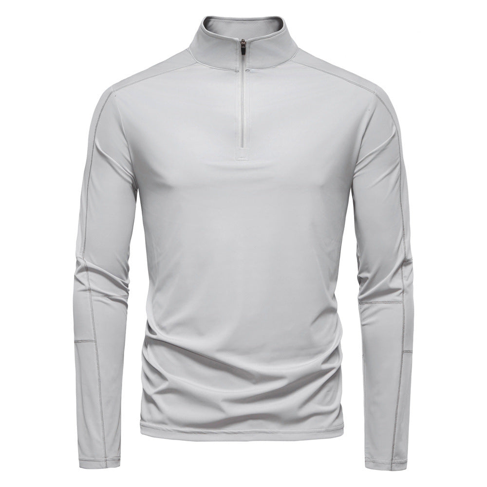 Men's Zip-Up Funnel Neck Sweater