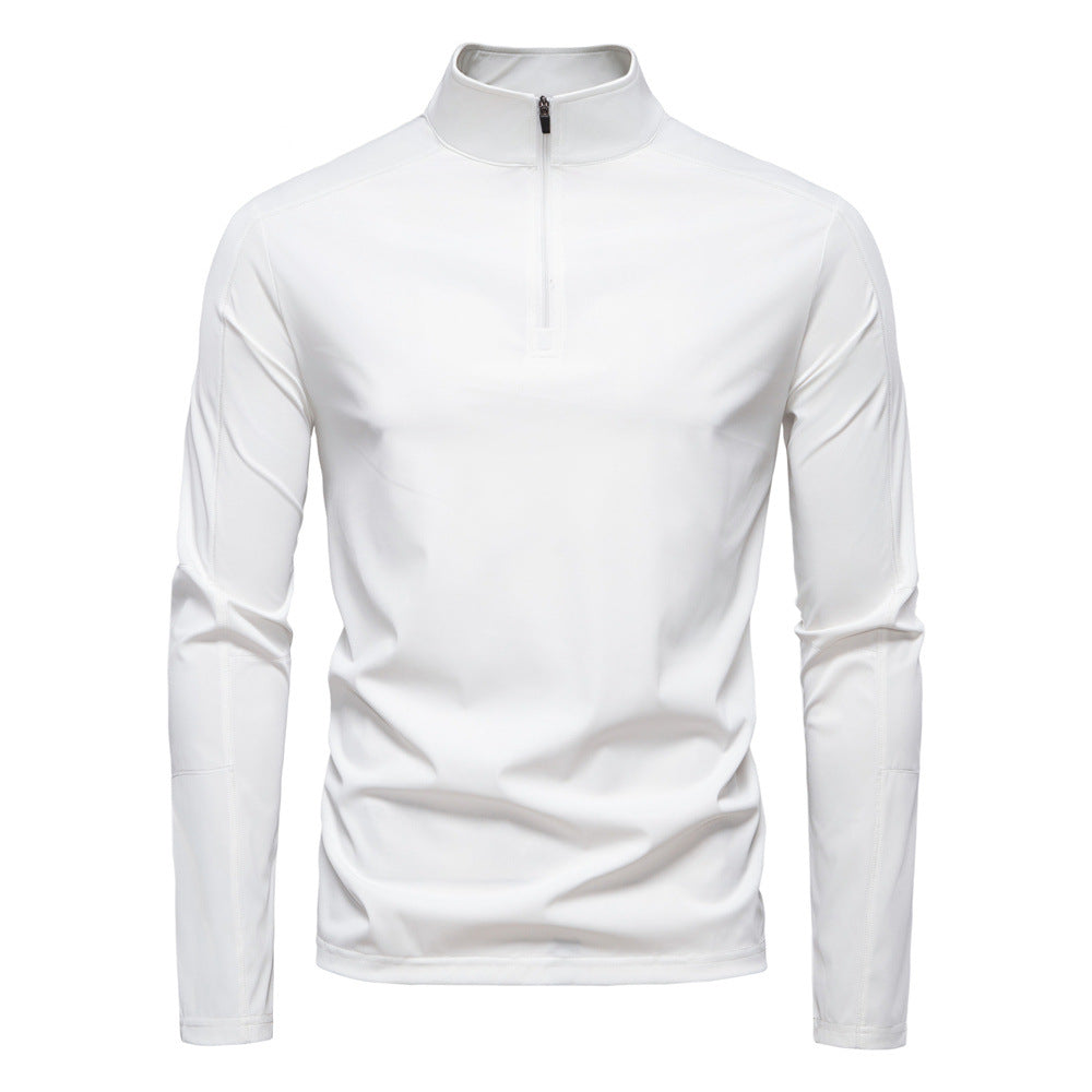 Men's Zip-Up Funnel Neck Sweater
