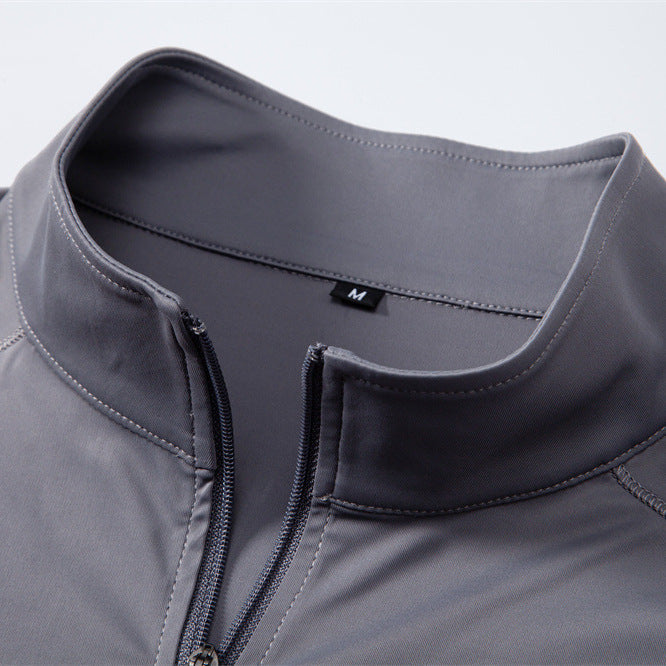 Men's Zip-Up Funnel Neck Sweater