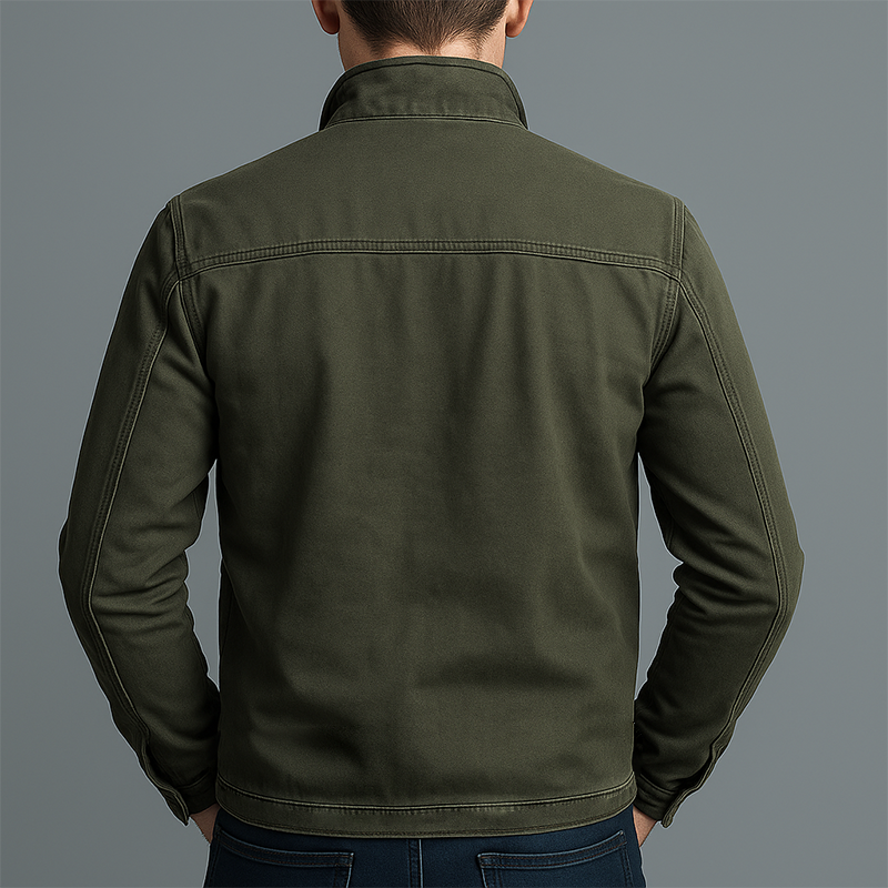 Men's Zip-Up High Collar Jacket