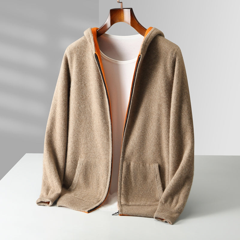 Men's Zip-Up Hooded Jacket