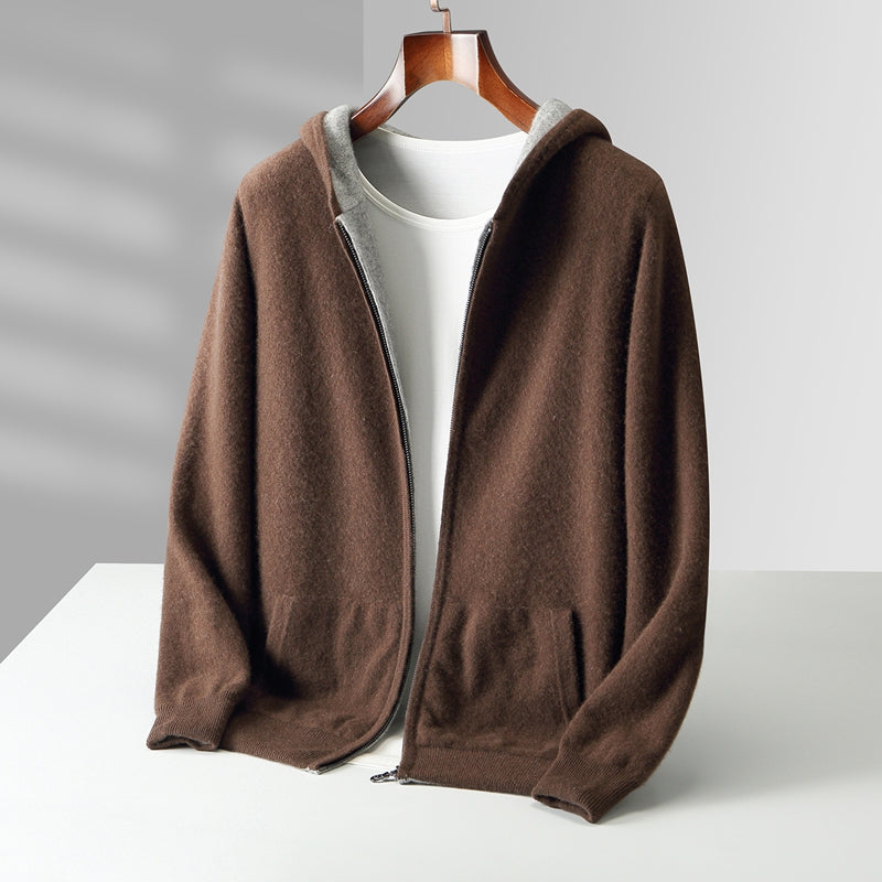 Men's Zip-Up Hooded Jacket