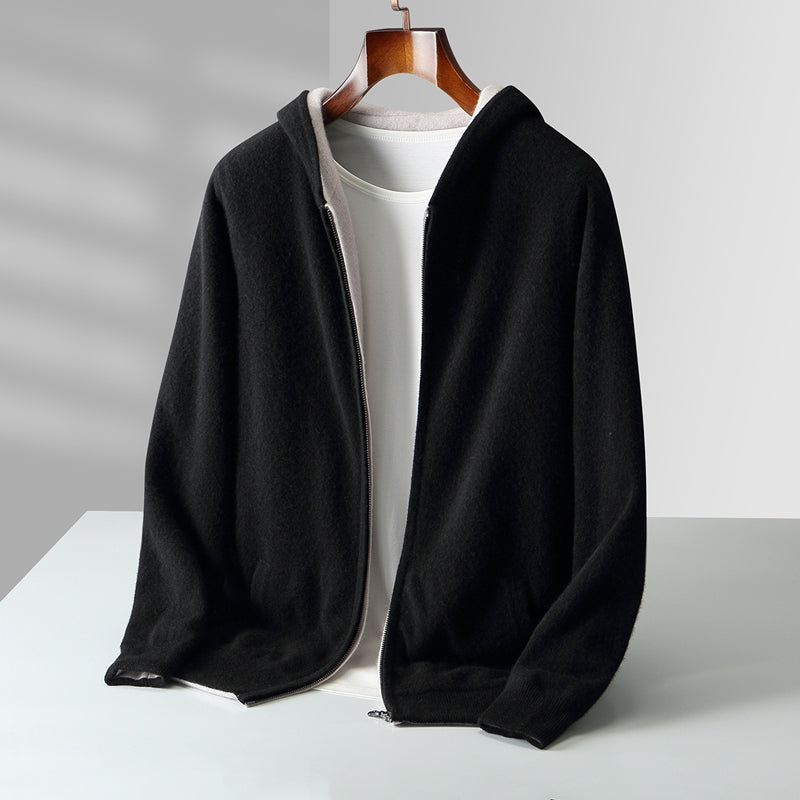 Men's Zip-Up Hooded Jacket