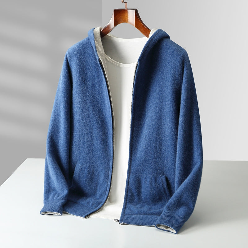 Men's Zip-Up Hooded Jacket