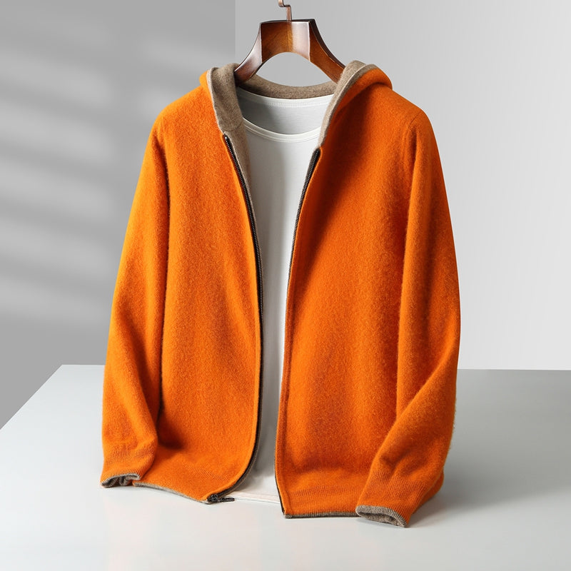 Men's Zip-Up Hooded Jacket