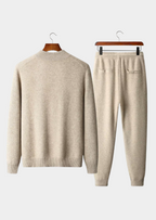 Men's Zip-Up Mock Neck Set