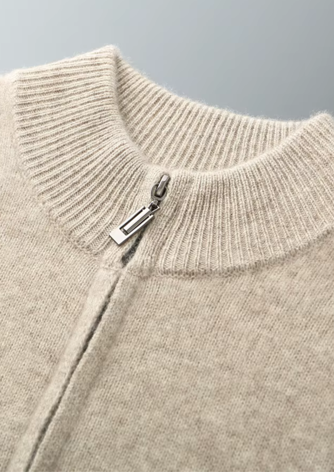Men's Zip-Up Mock Neck Set