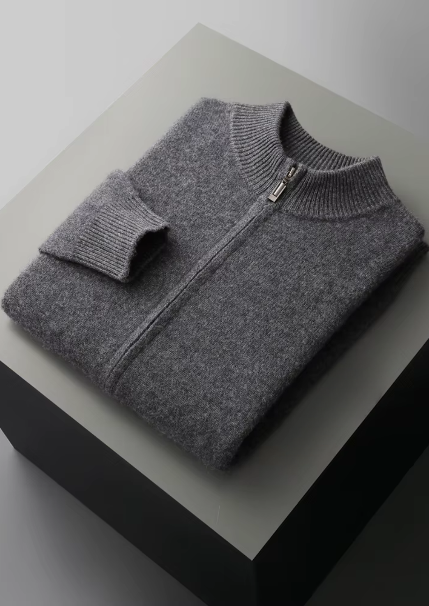 Men's Zip-Up Mock Neck Set