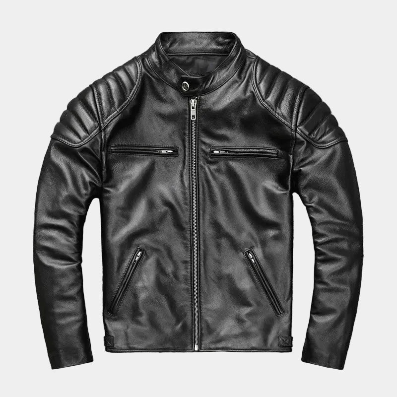Men's Zip-Up Moto Jacket