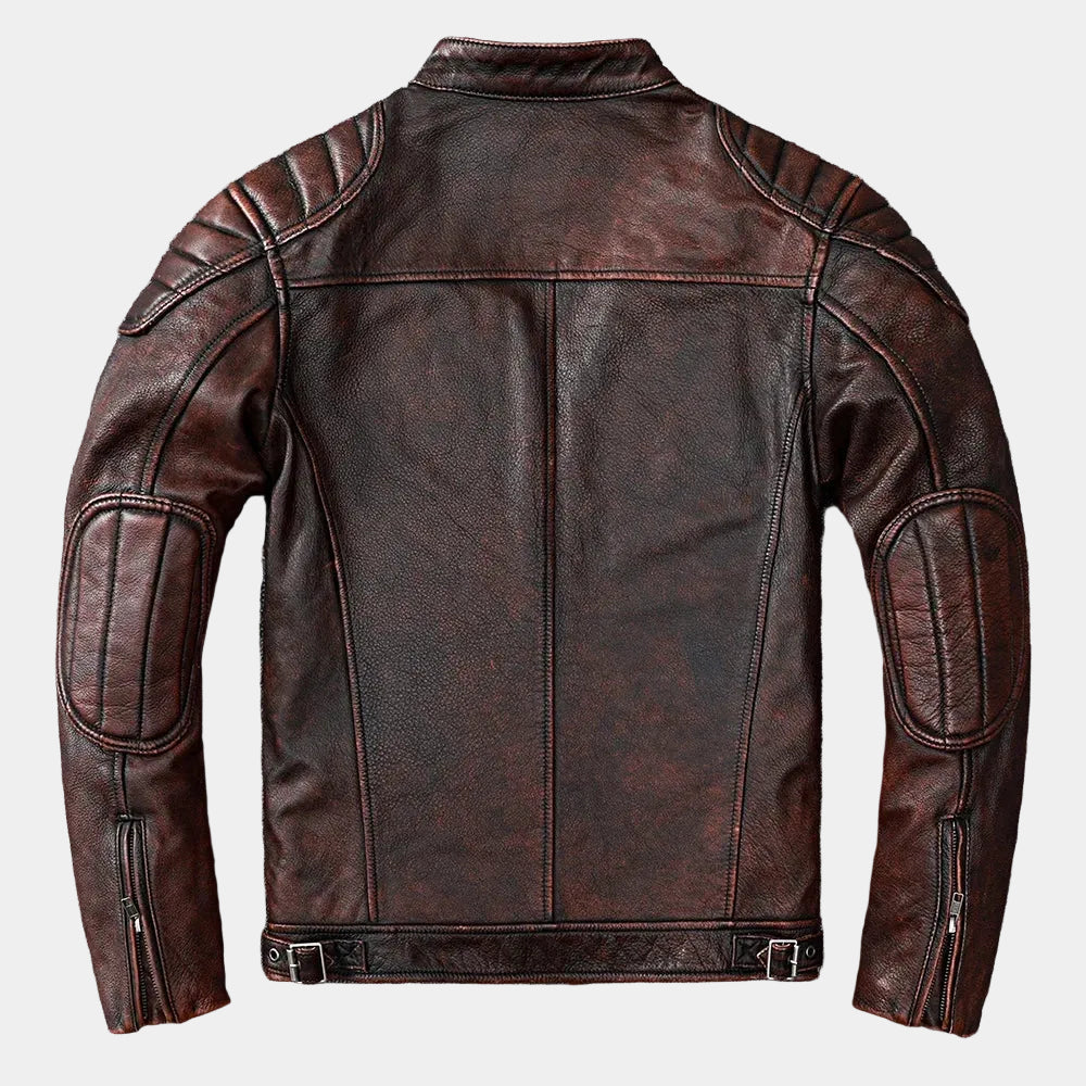 Men's Zip-Up Moto Jacket