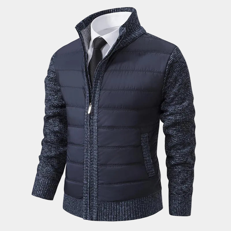 Men's Zip-Up Quilted Jacket