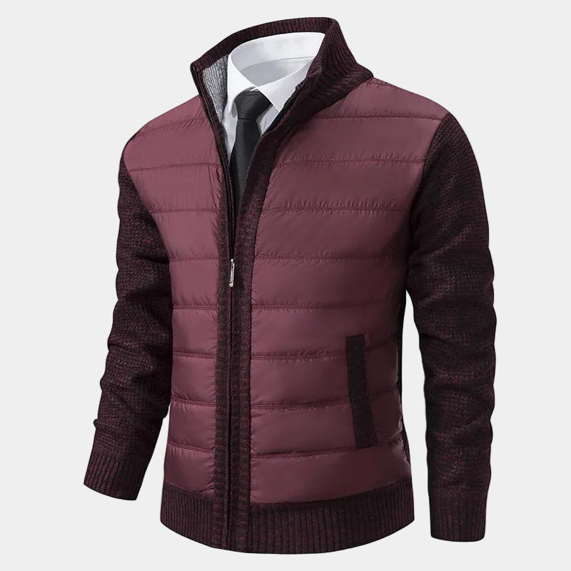 Men's Zip-Up Quilted Jacket