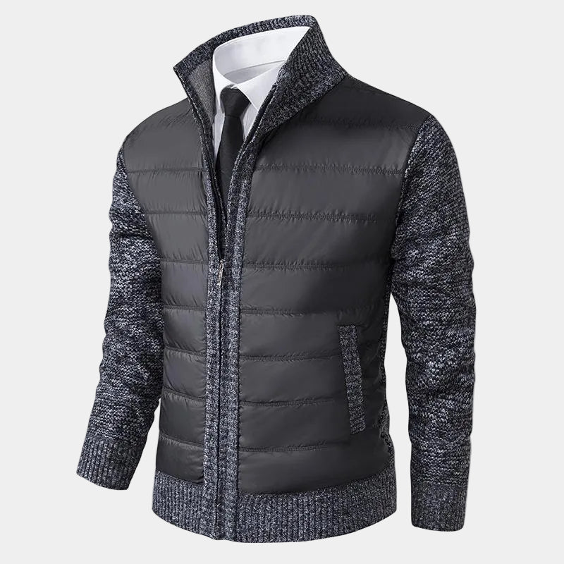 Men's Zip-Up Quilted Jacket