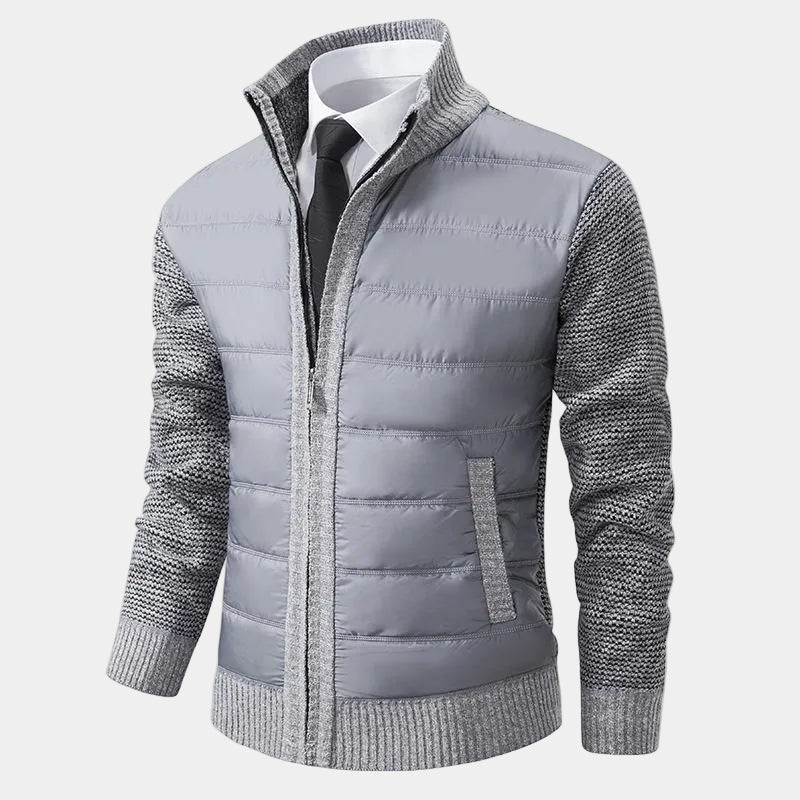 Men's Zip-Up Quilted Jacket