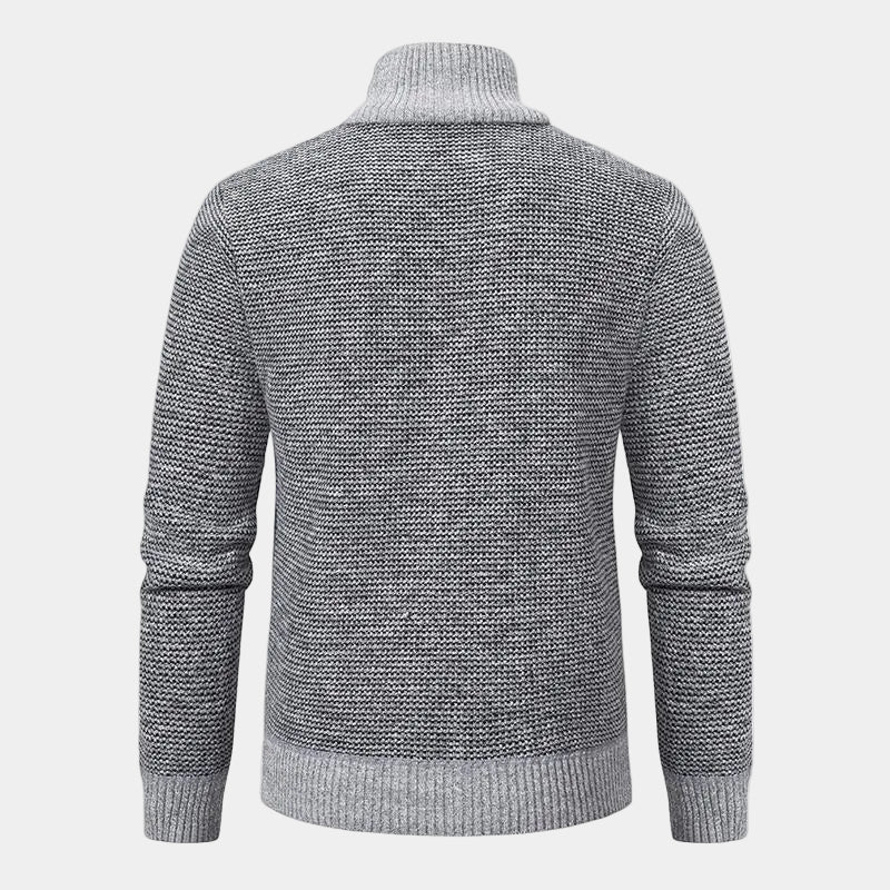 Men's Zip-Up Quilted Jacket