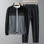 Men's Zip-Up Tracksuit Set