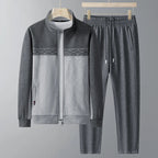 Men's Zip-Up Tracksuit Set