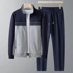 Men's Zip-Up Tracksuit Set