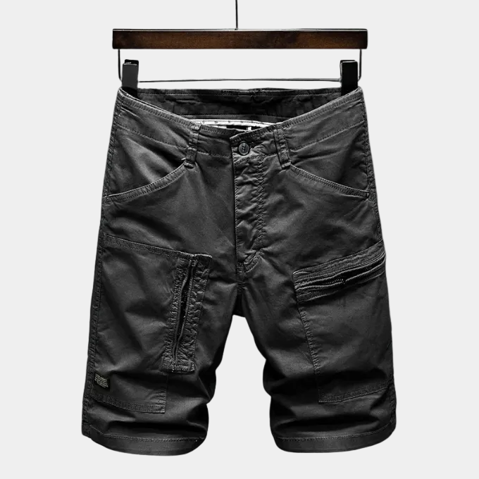 Men's Zippered Cargo Shorts