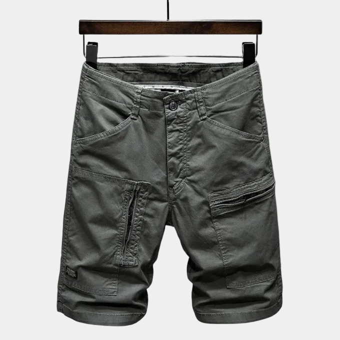 Men's Zippered Cargo Shorts
