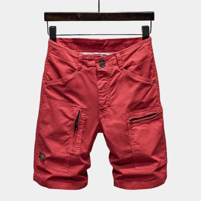 Men's Zippered Cargo Shorts